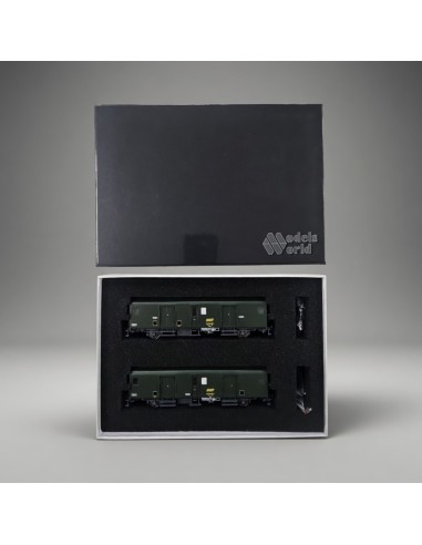 LS Models MW30318 - Set de 2 fourgons Ds2ai SNCF verts époque IV H0