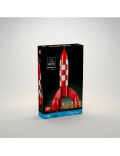 Coet lunar de Tintín LEGO Ideas amb figures espacials i base d’exposició 2