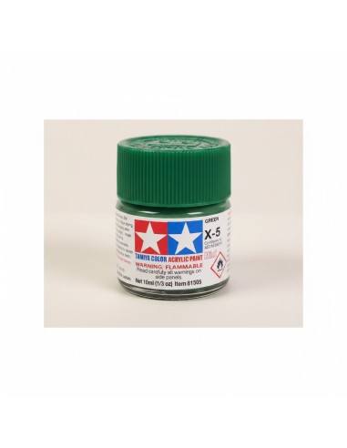 Tamiya 81505 - Acrylic Mini X-5 Green 10ml | Basar Valira