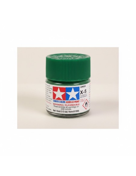 Tamiya 81505 - Acrylic Mini X-5 Green 10ml | Basar Valira