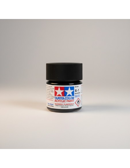 Tamiya TAMI-81501 - Pintura Acrílica X-1 Black Gloss 10ml | Basar Valira