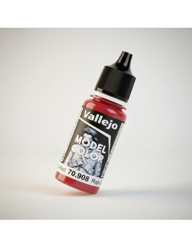 Vallejo 70908 - Model Color Rojo Carmín mate 18 ml | Basar Valira