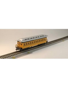 Bachmann 13403 - Voiture voyageurs Coach 1860-1880 jaune HO | Basar Valira Trens