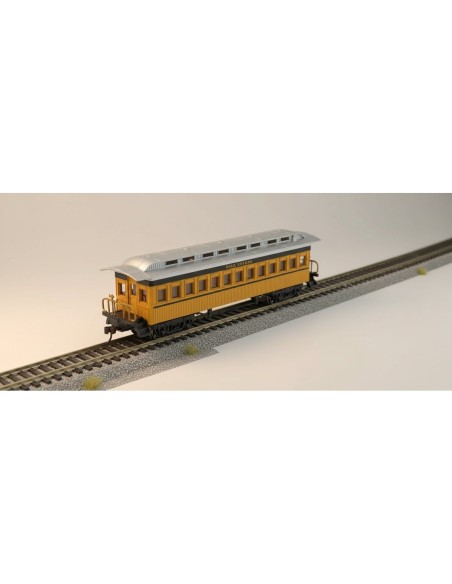 Bachmann 13403 - Coche de pasajeros Coach 1860-1880 amarillo HO | Basar Valira Trens