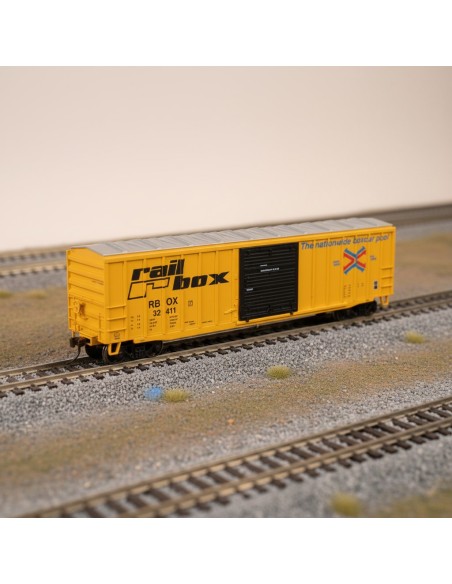 Bachmann 14901 - Vagó 50' Box Car amb FRED Railbox HO | Basar Valira Trens
