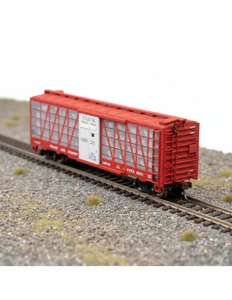 Bachmann 15907 - Vagón Poultry Car Palace Live Poultry HO | Basar Valira Trens