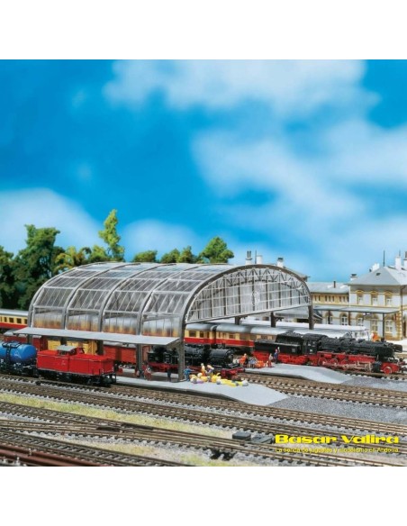 Faller - covered platform with glazing era I