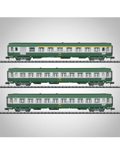 Minitrix 15502 - Set 3 voitures voyageurs SNCF NizzaParis Époque IV | Basar Valira Trens