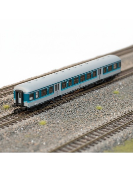 Minitrix 18435 - Bnrz 450.3 GfF Blauling Passenger Coach N Scale | Basar Valira Trens