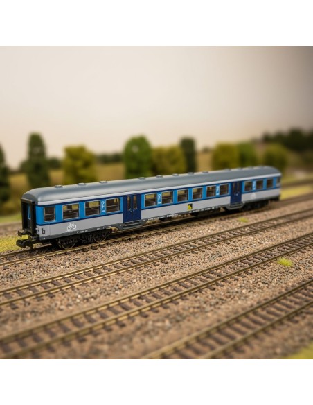Minitrix 18553 - Bnrdz 451 SVG 2nd Class Coach Era VI N Scale | Basar Valira Trens