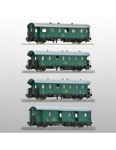 Roco 6200088 - Set 4 voitures Donnerbüchsen ?SD Époque IV HO | Basar Valira Trens