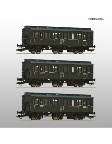 Roco 6200100 - Set 3 cotxes compartiments PKP HO | Basar Valira Trens
