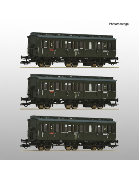 Roco 6200100 - Set 3 voitures compartiments PKP HO | Basar Valira Trens