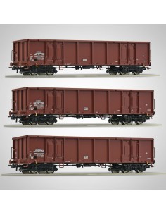 Roco 6600103 - Set 3 wagons ouverts Eas 5948 DR Époque IV HO | Basar Valira Trens