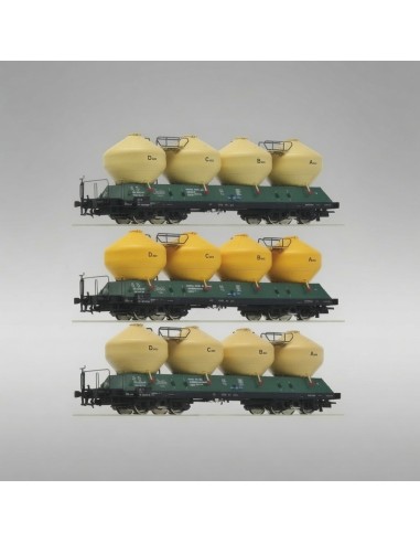 Roco 6600177 - Set tres vagons silo Uacs ?SD Època IV HO | Basar Valira Trens