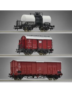 Roco 6600229 - Set 3 wagons marchandises FS lignes secondaires HO | Basar Valira Trens