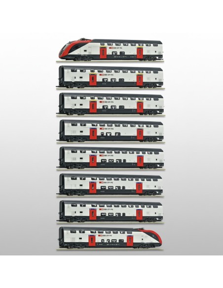 Roco 7700007 - Set 8 coches RABe 502 SBB HO | Basar Valira Trens