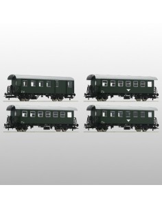 Roco 74026 - Set 4 voitures Spantenwagen ÖBB Époque III HO | Basar Valira Trens