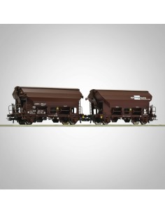 Roco 76022 - Set 2 wagons trémie Tdrrs ÖBB HO | Basar Valira Trens