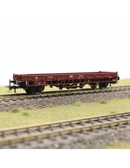 Roco 76314 - Vagón plano DR Rmrso 31 sin teleras HO | Basar Valira Trens