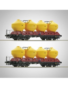 Roco 77005 - Set 2 wagons silos Uacs ČD Époque V HO | Basar Valira Trens