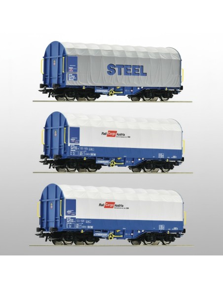 Roco 77024 - Set 3 wagons Shimmns ÖBB Rail Cargo Austria HO | Basar Valira Trens
