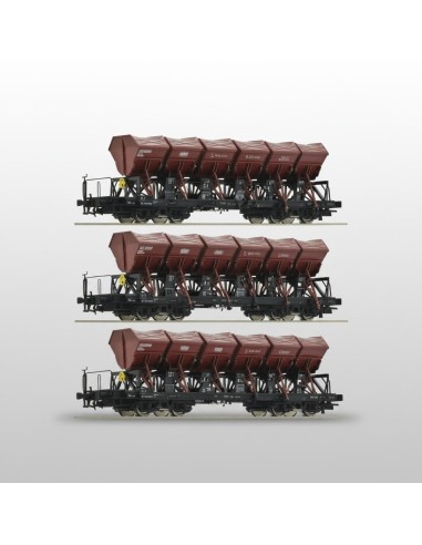Roco 77039 - Set 3 vagons volquets F-z 120 DB HO | Basar Valira Trens