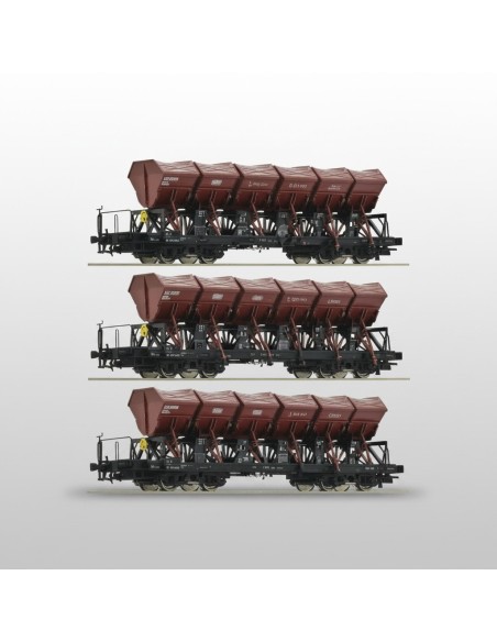 Roco 77039 - Set 3 vagons volquets F-z 120 DB HO | Basar Valira Trens
