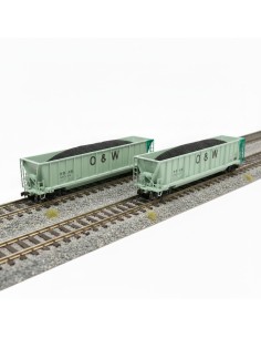 Athearn 1401 - Set 3 Wagons Gondole Bathtub PRAX Primed For Grime HO | Basar Valira Trens