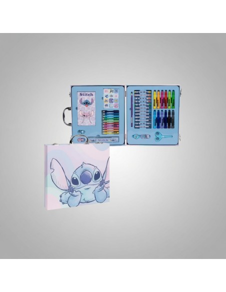 Cerdá 2700001236 - Stitch Colouring Stationery Set Tin | Basar Valira