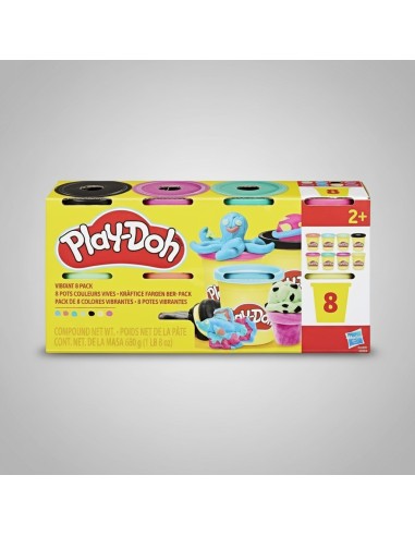 PLAY-DOH PACK DE 8 POTS