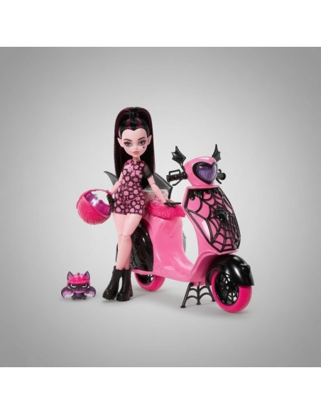 Mattel JDR61 - Monster High Draculaura con Scooter Vamptástico | Basar Valira