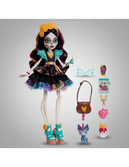 Mattel JHK34 - Monster High Skelita Calaveras with Candelita and 7 accessories | Basar Valira