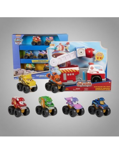 Spin Master 6070169 - Paw Patrol Pup Squad Racers Rescue Wheels 7-Pack | Basar Valira