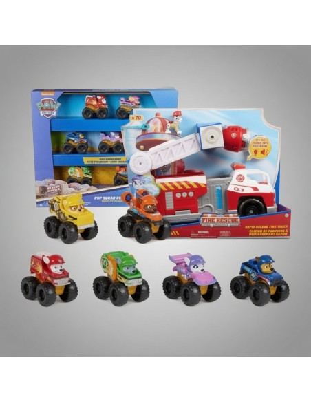 Spin Master 6070169 - Paw Patrol Pup Squad Racers Rescue Wheels 7-Pack | Basar Valira
