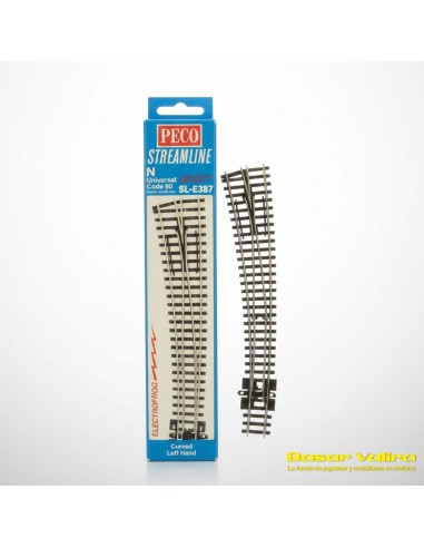 Comprar Peco SL-E387 - desviament corbat esquerre Electrofrog