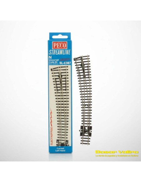 Comprar Peco SL-E387 - desviament corbat esquerre Electrofrog