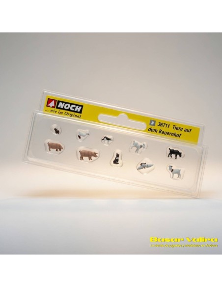 Comprar Noch 36711 - Figuras animales de granja - Escala N
