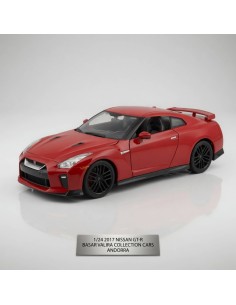 Nissan GT-R 2017 rojo 1/24 Bburago