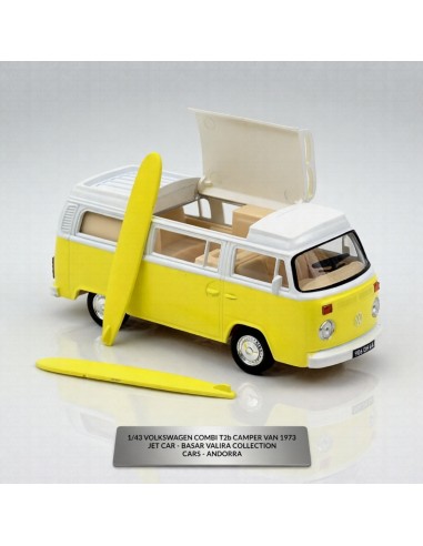 Volkswagen Combi T2b Camper Van 1973 amarillo 1/43 Norev