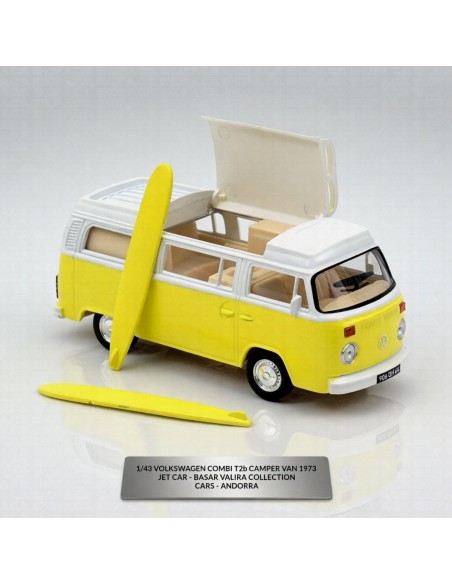 Volkswagen Combi T2b Camper Van 1973 amarillo 1/43 Norev
