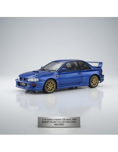 Subaru Impreza 22B STI Sonic Blue 1998 1/18 Solido
