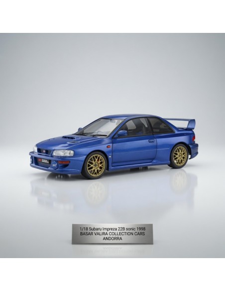 Subaru Impreza 22B STI Sonic Blue 1998 1/18 Solido