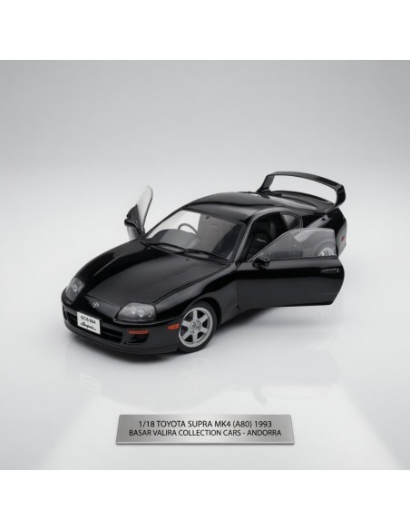 Toyota Supra MK4 A80 negro 1993 1/18 Solido
