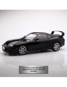 Toyota Supra MK4 A80 negro 1993 1/18 Solido 2