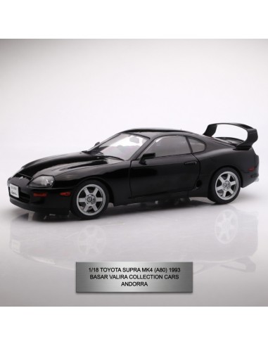 Toyota Supra MK4 A80 negro 1993 1/18 Solido