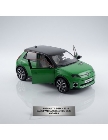 Renault 5 E-Tech verde pop 2024 1/18 Solido