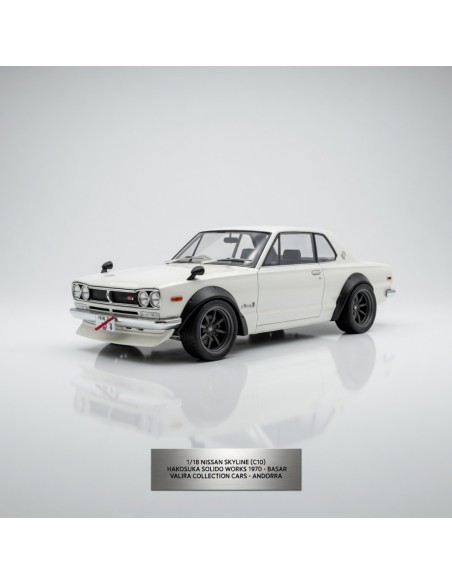 Nissan Skyline Hakosuka blanco 1970 1/18 Solido
