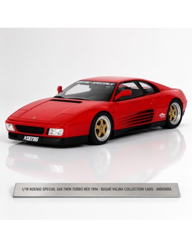 Ferrari 348 Koenig Specials Twin Turbo rojo 1994 1/18 GT Spirit