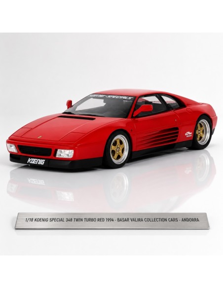 Ferrari 348 Koenig Specials Twin Turbo rojo 1994 1/18 GT Spirit